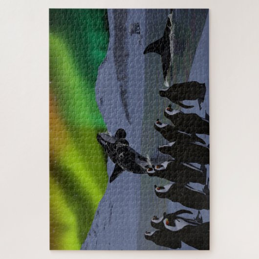 Aurora Borealis Penguins & Whales Legpuzzel (Verticaal)