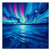 aurora borealis perfect poster (Voorkant)