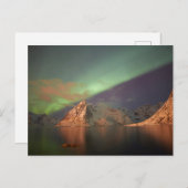 Aurora Borealis, Polaire lichten Briefkaart (Voorkant / Achterkant)