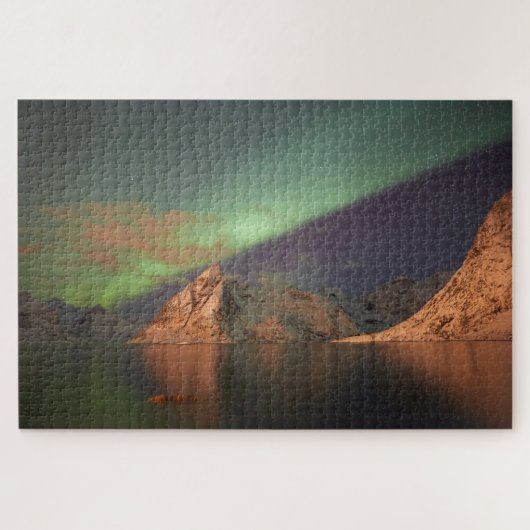 Aurora Borealis, Polaire lichten Legpuzzel (Horizontaal)