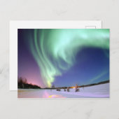 Aurora Borealis, poolcirkel Briefkaart (Voorkant / Achterkant)