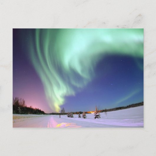 Aurora Borealis, poolcirkel Briefkaart (Voorkant)