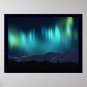 Aurora Borealis Poster (Voorkant)