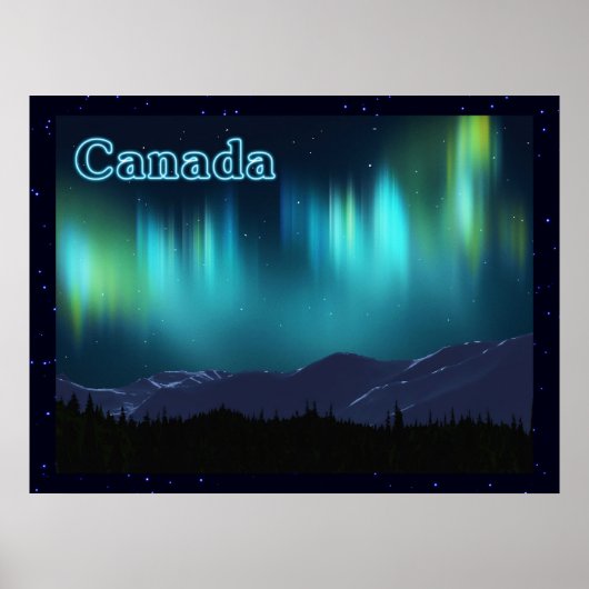 Aurora Borealis Poster (Voorkant)