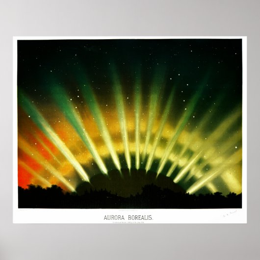 Aurora Borealis Poster (Voorkant)