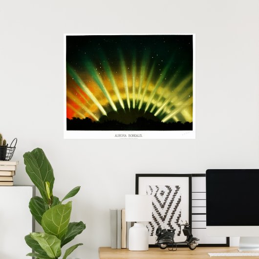 Aurora Borealis Poster (Thuiskantoor)