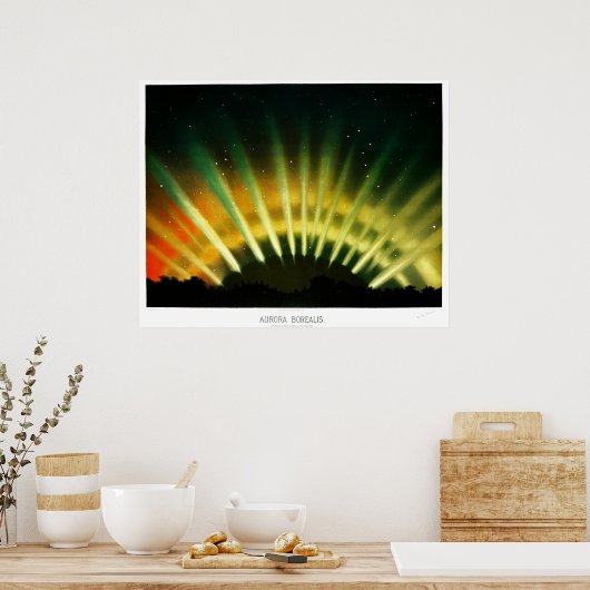 Aurora Borealis Poster (Keuken)