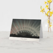 Aurora Borealis Print, Trouvelot, 1881, teruggezet Kaart (Gele Bloem)
