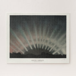 Aurora Borealis Print, Trouvelot, 1881, teruggezet Legpuzzel