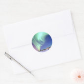 Aurora Borealis Ronde Sticker (Envelop)
