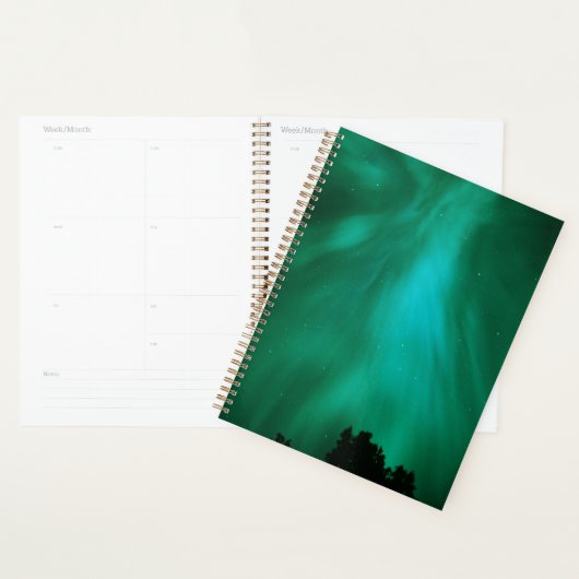 Aurora Borealis 's Nachts | Ontario, Canada Planner (Display)
