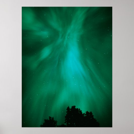 Aurora Borealis 's Nachts | Ontario, Canada Poster (Voorkant)