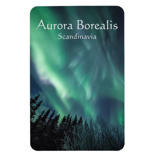 Aurora Borealis Scandinavia Magneet (Verticaal)