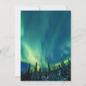 Aurora Borealis Stars Sky Wedding Kaart (Achterkant)