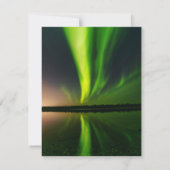 Aurora Borealis Stars Weddenschap RSVP Kaartje (Achterkant)