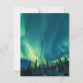 Aurora Borealis Stars Wedding RSV RSVP Kaartje (Achterkant)