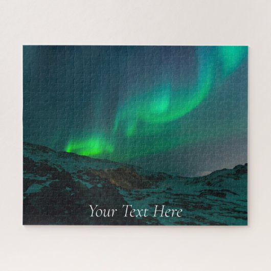 Aurora Borealis Sterrennacht Stars Sky Winter Jigs Legpuzzel (Horizontaal)