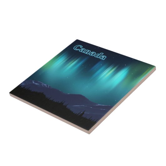 Aurora Borealis Tegeltje (Zijkant)