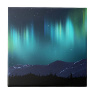 Aurora Borealis Tegeltje