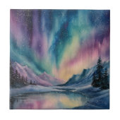Aurora Borealis Tegeltje (Voorkant)