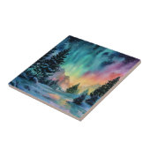Aurora Borealis Tegeltje (Zijkant)