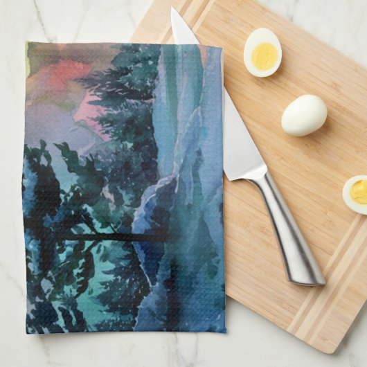 Aurora Borealis Theedoek (Quarter Fold)