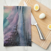 Aurora Borealis Theedoek (Quarter Fold)