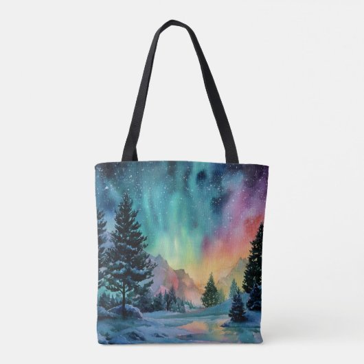 Aurora Borealis Tote Bag (Achterkant)