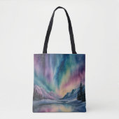 Aurora Borealis Tote Bag (Voorkant)