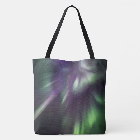Aurora borealis tote bag (Achterkant)