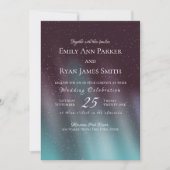 Aurora Borealis Turquois sterrenhemel Kaart (Voorkant)