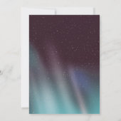 Aurora Borealis Turquois sterrenhemel Kaart (Achterkant)
