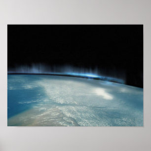 Aurora Borealis uit de ruimte Poster