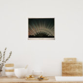 Aurora Borealis van de boomgaard Poster (Keuken)