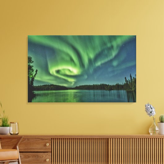 AURORA BOREALIS VERPAKT CANVAS (Insitu (Woonkamer))