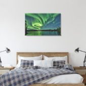 AURORA BOREALIS VERPAKT CANVAS AFDRUK (Insitu (Slaapkamer))