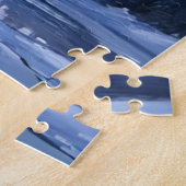 Aurora Borealis Watercolor Noorderlicht Geschilder Legpuzzel (Zijkant)