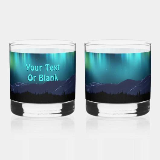 Aurora Borealis Whisky Glas (Achterkant)
