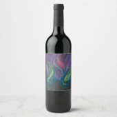 Aurora Borealis Wijn Etiket (Voorkant)