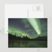 Aurora borealis worden gereflecteerd in toendra vi briefkaart (Voorkant / Achterkant)