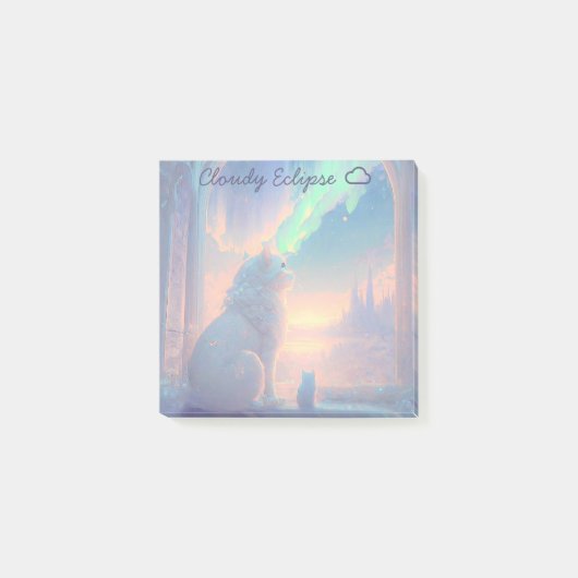 Aurora Castle Cat Post-it® Notes (Voorkant)