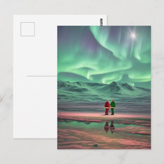 Aurora Christmas Briefkaart (Voorkant / Achterkant)