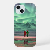 Aurora Christmas iPhone 15 Case (Achterkant)