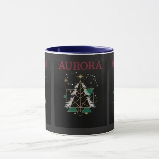 AURORA – Christmas Vector Mug for Winter Holidays Mok (Midden)