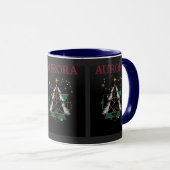 AURORA – Christmas Vector Mug for Winter Holidays Mok (Voorkant rechts)