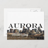 Aurora CO Skyline met Aurora in het Briefkaart Sky (Voorkant / Achterkant)