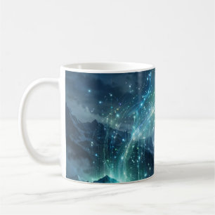 Aurora Code Cosmos Verkenning Kunst Mok