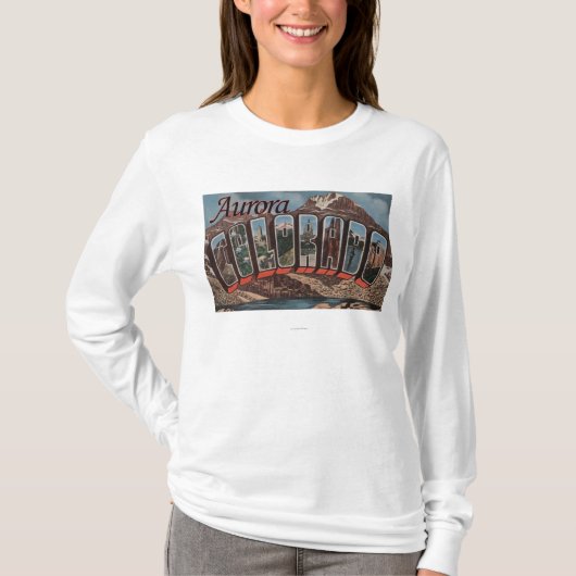Aurora, Colorado - grote letterscènes T-shirt (Voorkant)