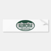 Aurora Colorado licentieovaal Bumpersticker (Voorkant)