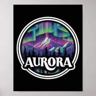 Aurora Colorado Rocky Mountains Co Skiën Winter  Poster